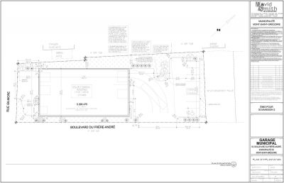 Plan d'implantation Hôtel de ville du Mont Saint-Grégoire