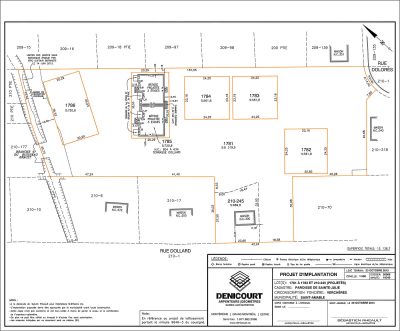 Plan d'implantation Terrasse Dollard