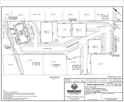 Plan d'implantation Terrasse Dollard